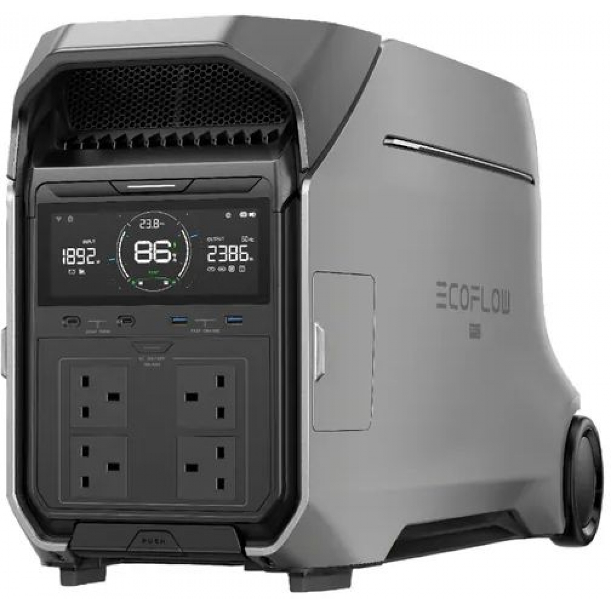 EcoFlow DELTA Pro 3 大容量流動電源 (4096Wh): 4000W輸出、IP65電池包、10毫秒不斷電